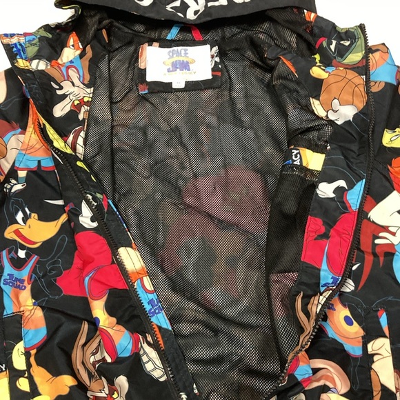 Members only space jam hooded windbreaker boys 18 - Picture 8 of 9